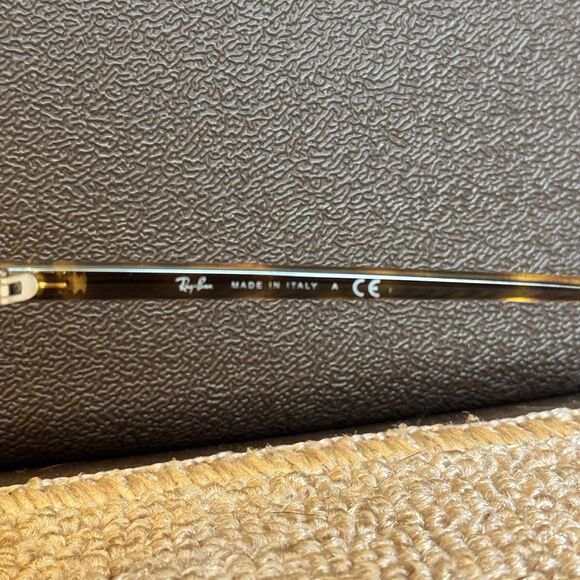 RAY BAN Havana Round Sunglasses RB 4371 Tortoise Brown Lens ITALY w/ Case - Picture 4 of 10